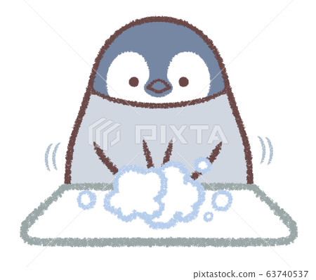 Hand washing penguin chick 63740537