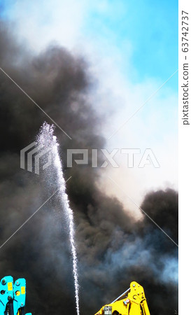 Scene of a fire scene Scene of a fire scene 63742737