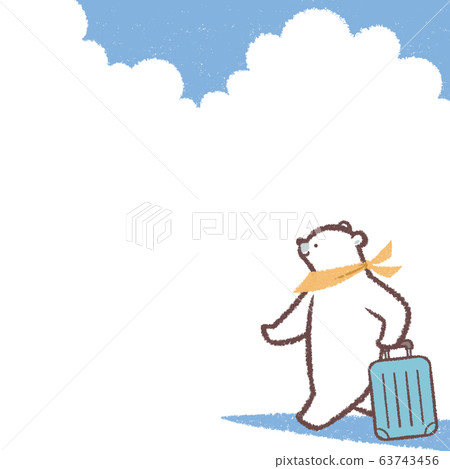 Travel polar bear large blue sky frame 63743456