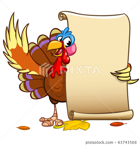 Turkey cartoon bird. Vector illustration isolated. Thanksgiving Day Turkey cartoon bird. Vector illustration isolated. Thanksgiving Day 63743568