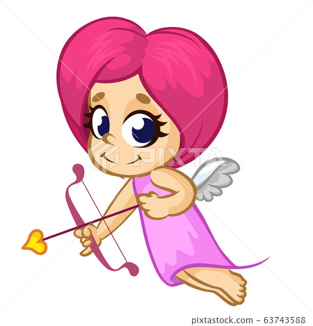 Cute cartoon cupid Cute cartoon cupid 63743588