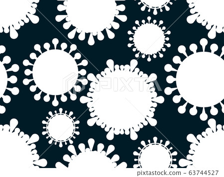 Coronavirus disease COVID-19. Virus cell seamless - Stock Illustration ...