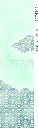 Qinghai Wave Banner Background 160 600 Hand Stock Illustration