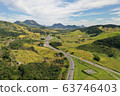 Beautiful countryside Rio de Janeiro Highway 63746403