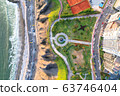 Lima Miraflores lighthouse cenital view sea highway costa verde 63746404