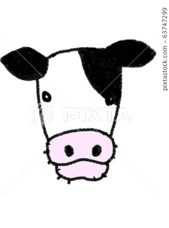Cow's face 63747299