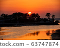 Evening view of Ikkiyama River and Kawaguchi Bridge 63747874