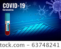 background coronavirus or covid-19 concept vector 63748241