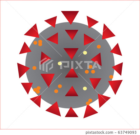 Covid-19 virus on a background Covid-19 virus on a background 63749093