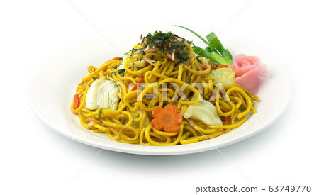 Yakisoba Noodles stir fried with sweet soy sauce 63749770