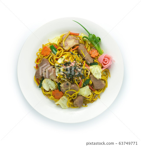 Yakisoba Noodles stir fried with Pork Yakisoba Noodles stir fried with Pork 63749771