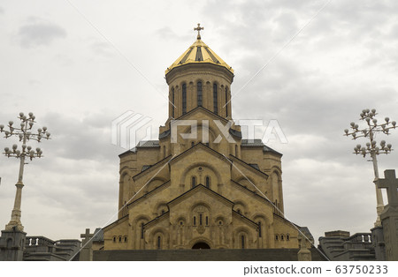 Georgia - old orthodox church in mountain  63750233