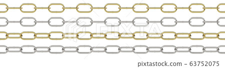 Seamless curb chains isolated on white background 63752075