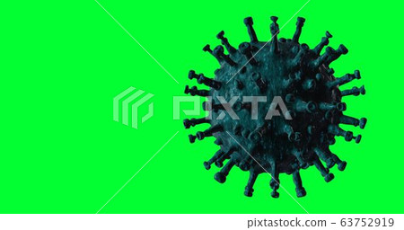 Coronavirus on Green Screen 63752919