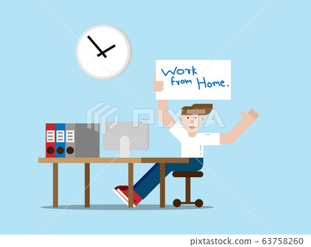 man work from home 63758260