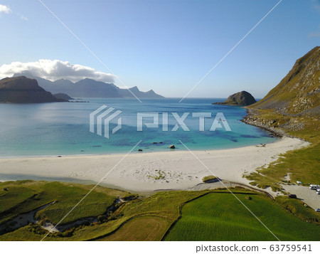 Drone views from Mount Matind near Bleik, in Norway Drone views from Mount Matind near Bleik, in Norway 63759541