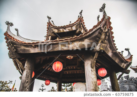 French Village and chinese temple Bana Hills, in Sun World, Danang, Central Vietnam French Village and chinese temple Bana Hills, in Sun World, Danang, Central Vietnam 63759875