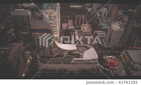 Ploenchit view from above in Bangkok in Thailand 63761293