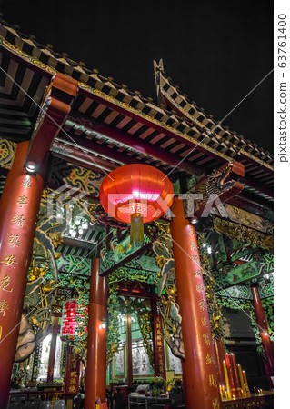 Chinese temple night views in Chinatown, Bangkok, Thailand Chinese temple night views in Chinatown, Bangkok, Thailand 63761400