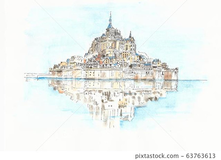 World Heritage Cityscape, France, Mont Saint Michel World Heritage Cityscape, France, Mont Saint Michel 63763613