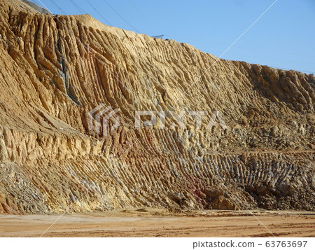 Erosion at ground and slopes is caused by rainfall. The soil structure is weak and there are landslide. Safety measure has been taken in some area. 63763697