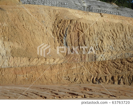 Erosion at ground and slopes is caused by rainfall. The soil structure is weak and there are landslide. Safety measure has been taken in some area. Erosion at ground and slopes is caused by rainfall. The soil structure is weak and there are landslide. Safety measure has been taken in some area. 63763720