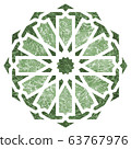 Arabesque round geometric element 63767976