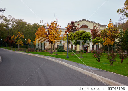Big private house in a park. 63768198