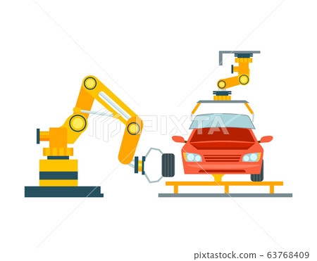 Smart robotic automotive assembly line 63768409