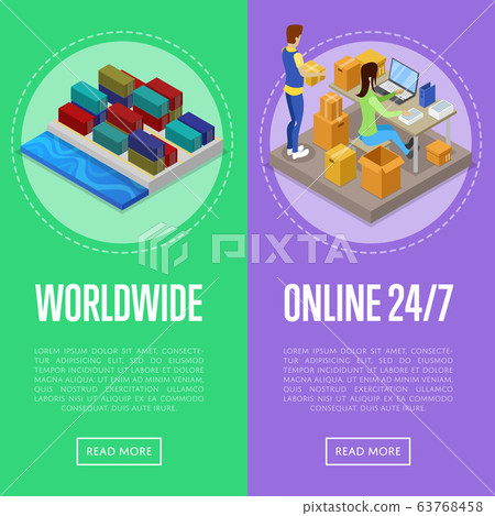 Worldwide shipping and delivery service posters 63768458