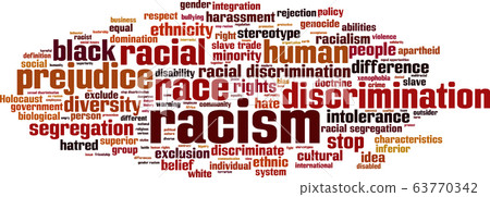 Racism word cloud 63770342