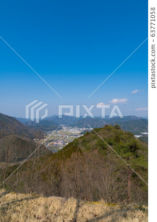 A view from the ruins of Takeda Castle A view from the ruins of Takeda Castle 63771058