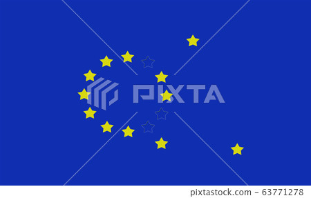 EU crisis, conceptual symbol 63771278