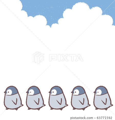 Penguin chick blue sky frame 63771592