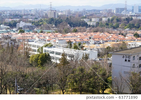Nagayama housing complex distant view from Tama hill panorama hill 63771890