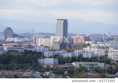 Tama Center and Benesse Headquarters Building Seen from Tama Hills Panoramic Hill Tama Center and Benesse Headquarters Building Seen from Tama Hills Panoramic Hill 63771891