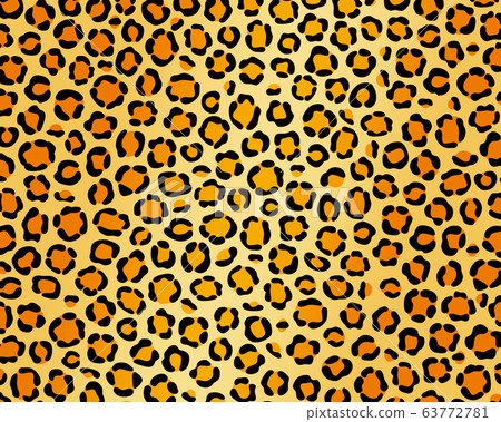 Leopard print background material (yellow) - Stock Illustration [63772781]  - PIXTA