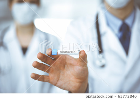 Corona virus outbreaking stopped. Stop Epidemic virus Respiratory Syndrome. China. Coronavirus 2019-nCoV Blood Sample 63772840