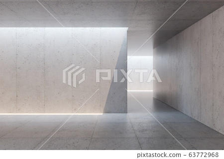 blank concrete space interior, 3d rendering blank concrete space interior, 3d rendering 63772968
