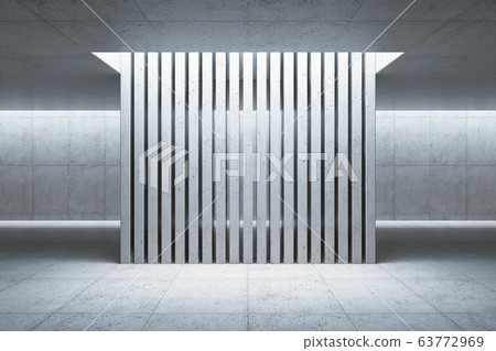blank concrete space interior, 3d rendering blank concrete space interior, 3d rendering 63772969