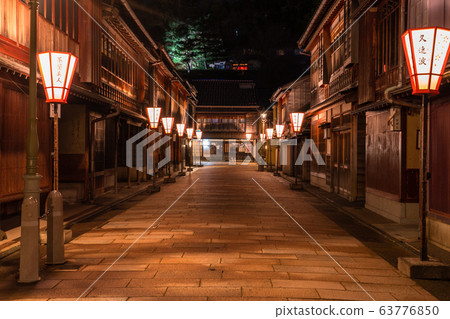 <<Ishikawa Prefecture>> Kanazawa City, Night View of Higashi Chaya District <<Ishikawa Prefecture>> Kanazawa City, Night View of Higashi Chaya District 63776850