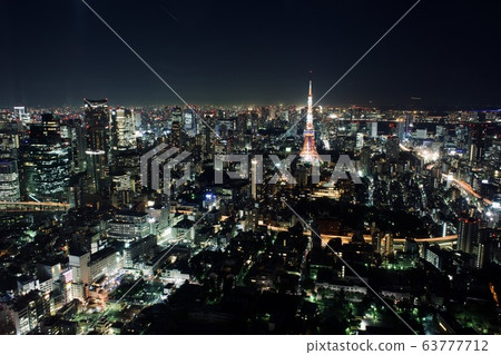 Tokyo night view Tokyo night view 63777712