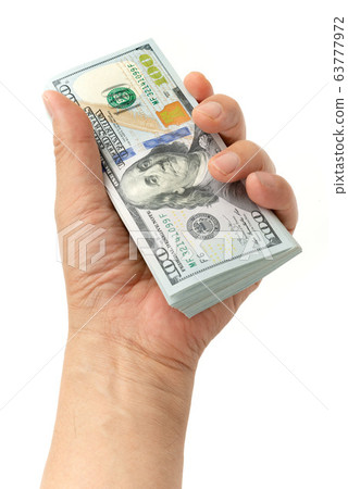 Hundred dollar bills Hundred dollar bills 63777972