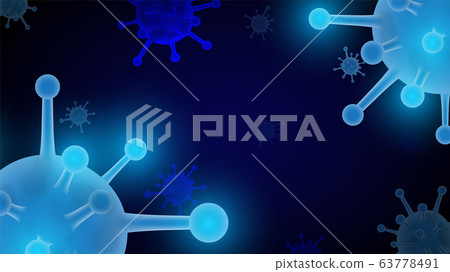Virus COVID-19 background and Dangerous cells 63778491