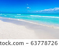 Varadero beach seascape on sunny day 63778726