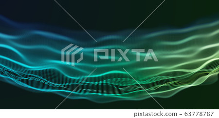Colorful Green and Blue Wavy Particle Background Colorful Green and Blue Wavy Particle Background 63778787