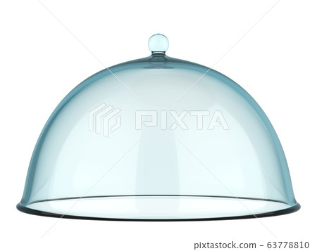 Glass Spherical Cloche Cover with Handle 63778810