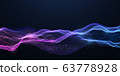 Blue and Purple Wavy Particle Background 63778928