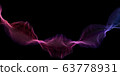 Colorful Purple and Blue Wavy Particles 63778931