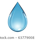 Blue Water Drop 63779008